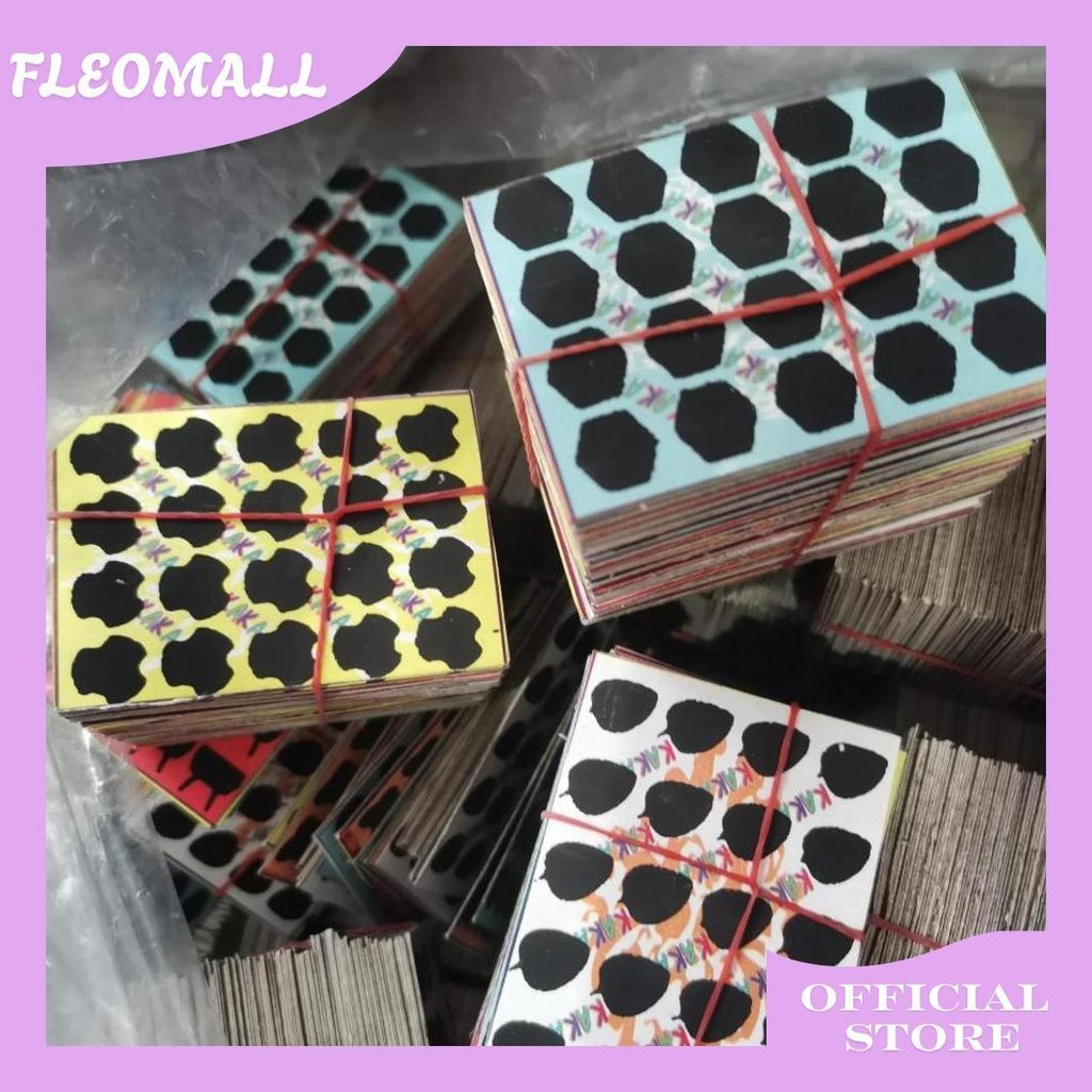 1000 Pcs Kupon Gosok Gosok Bom 20 Titik Mainan Gosokan Tengkorak Viral Cod