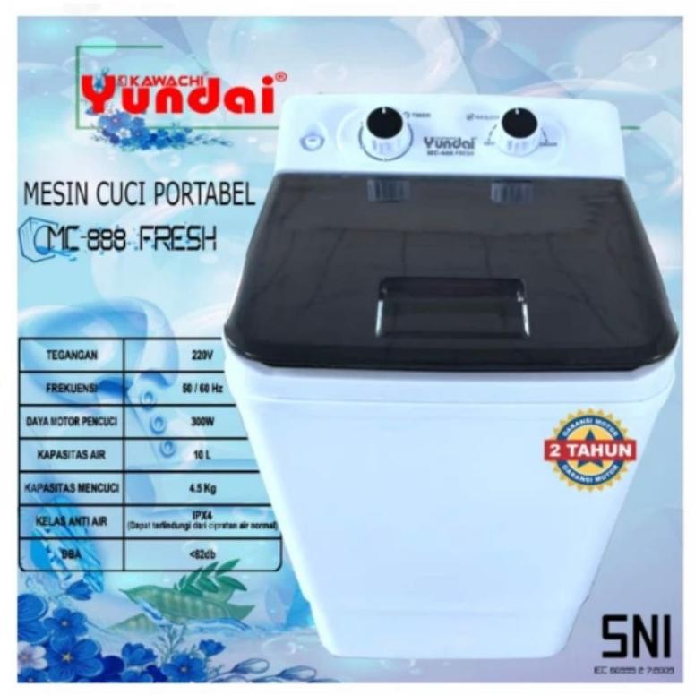 LEGOLANT- YUNDAI Mesin Cuci Portable MC 888 Fresh