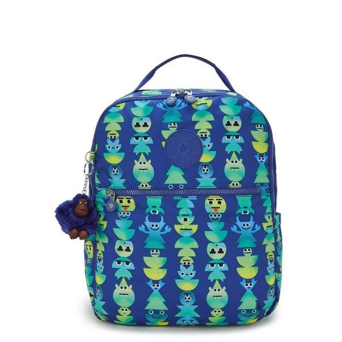 TERBARU Kipling Shelden Print Backpack 19 Liter Original Tas Sekolah Kuliah Ransel Pria Wanita Fungs