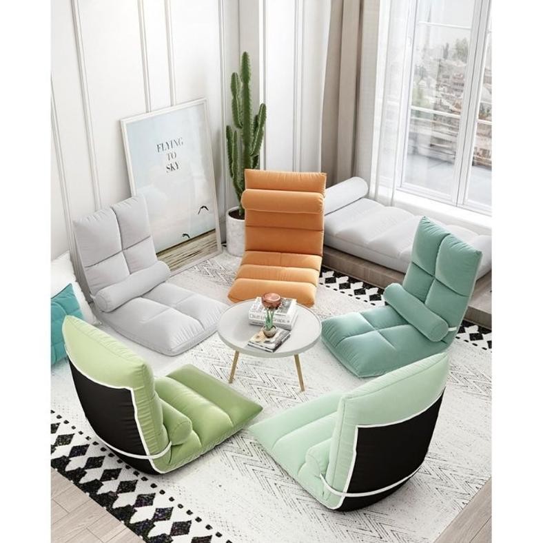 LEGOLANT- Hanaiso Medan COD Sofa Lesehan Empuk + Bantal Kursi Santai Sandar Derajat Bisa Diatur Fold