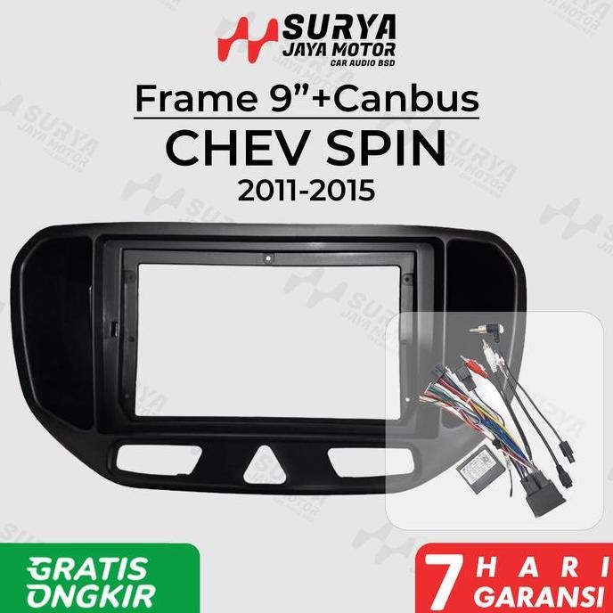 Promo Frame 9"+Canbus Spin 2013-UP Chevrolet Spin COD