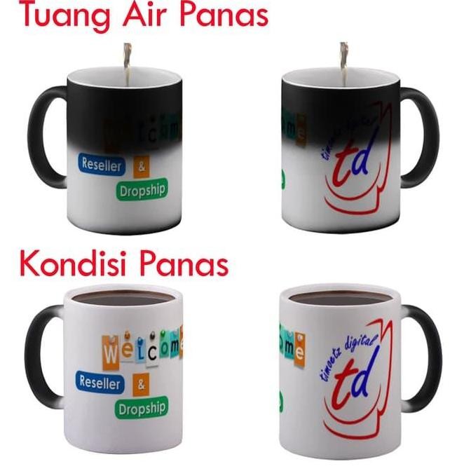 Jual Mug Berubah Warna | Cetak Mug Bunglon(Magic Mug/ Ajaib)
