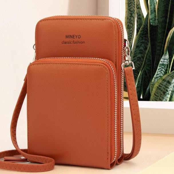 ENOTECA - DOMPET HP WANITA KULIT MURAH TALI PANJANG LISCA KOREA FASHION ABG PREMIUM  PESTA MEWAH