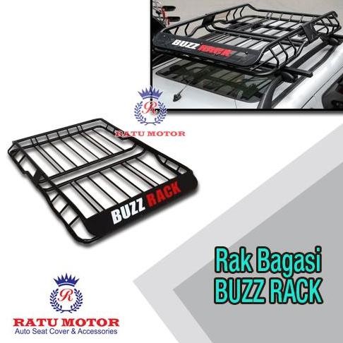 Promo Rak Bagasi BUZZRACK Universal Besi Hitam - Roof Rack Bagasi Atap Mobil / RR COD