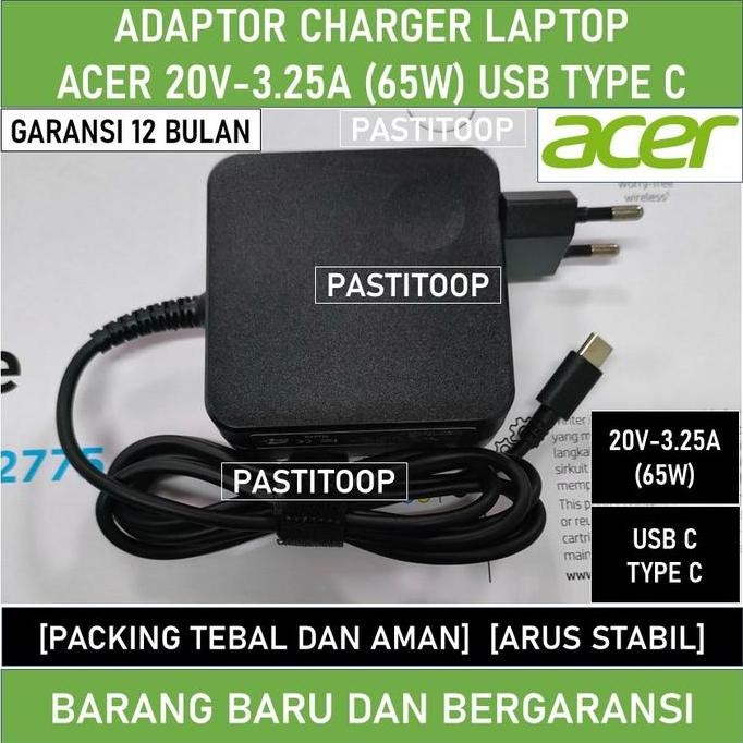 Adaptor Charger Acer Swift Go 14 Amd Ryzen 5 7530U 65W Type C Ori