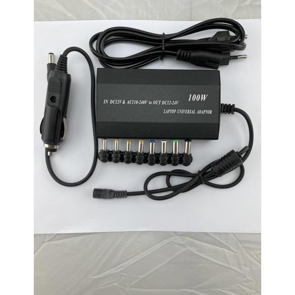 Adaptor Universal Laptop 12V-24V Adaptor 100W Combo Charger Di Mobil 12V-24V 5A