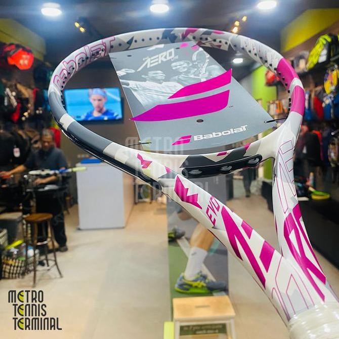 Babolat Evo Aero Lite Pink 2024 Tennis Racket ( Raket Tenis Pemula )