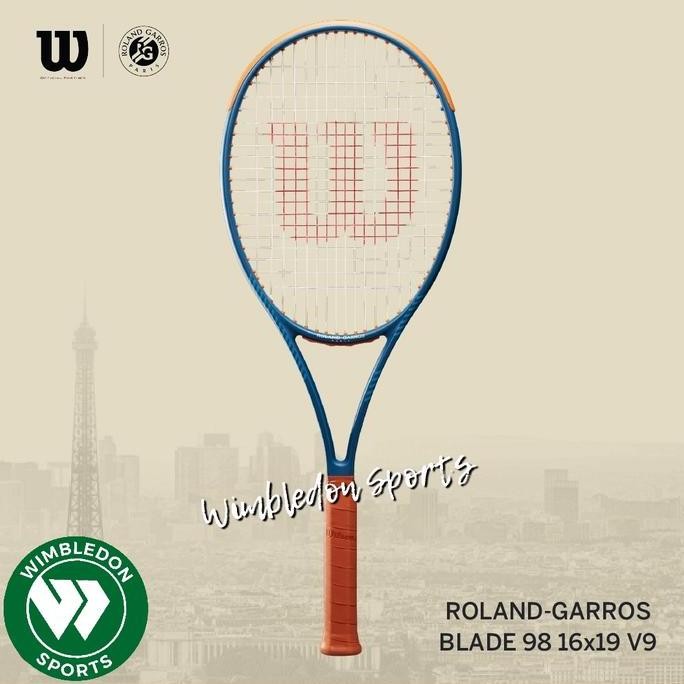 Raket Wilson Blade 98 16x19 v9 Roland Garros 2024 / Wilson Blade 98 RG