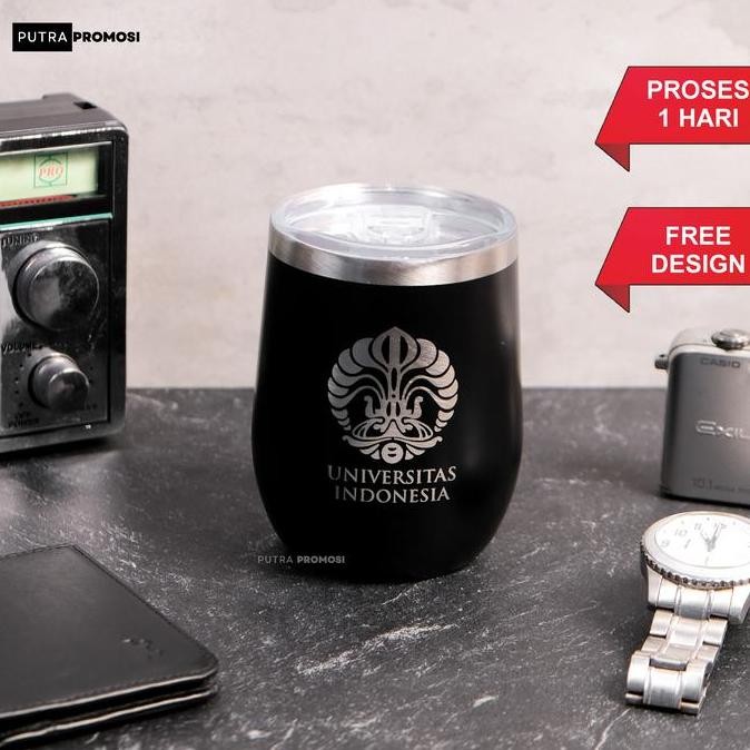 Custom Mug Egg Shape Stainless Steel Mug Telur Grafir 350Ml