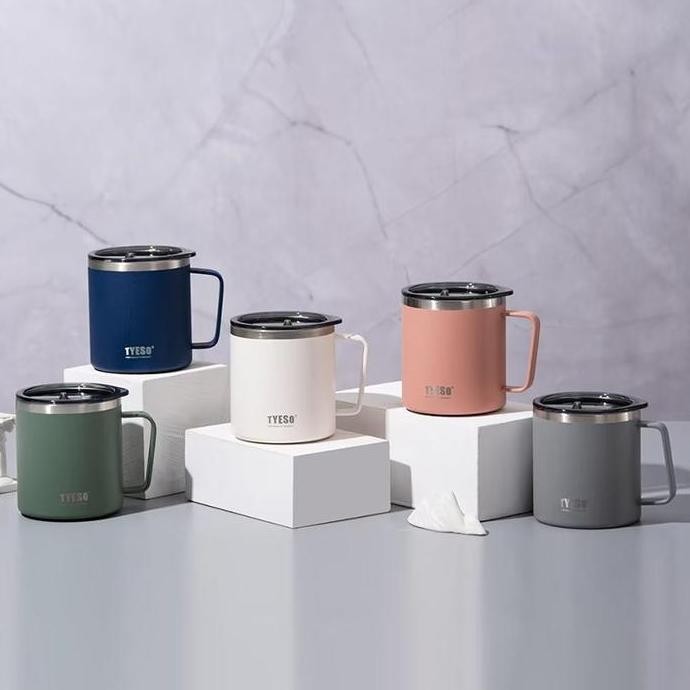 Tyeso Gelas Kopi Vacuum Insulated Mug Stainless Steel 304 Cangkir Kopi 8789B 400Ml