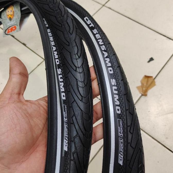 Promo Ban Luar 700 x 35C CST SENSAMO SUMO List Reflektor 700x35 Cst Sensamo Sumo 75 PSI Semi Kevlar 