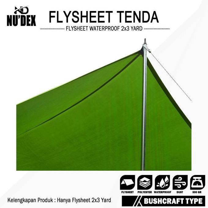 DF279>> flysheet tenda 2x3 waterproof pelindung tenda flysheet outdoor size2x3