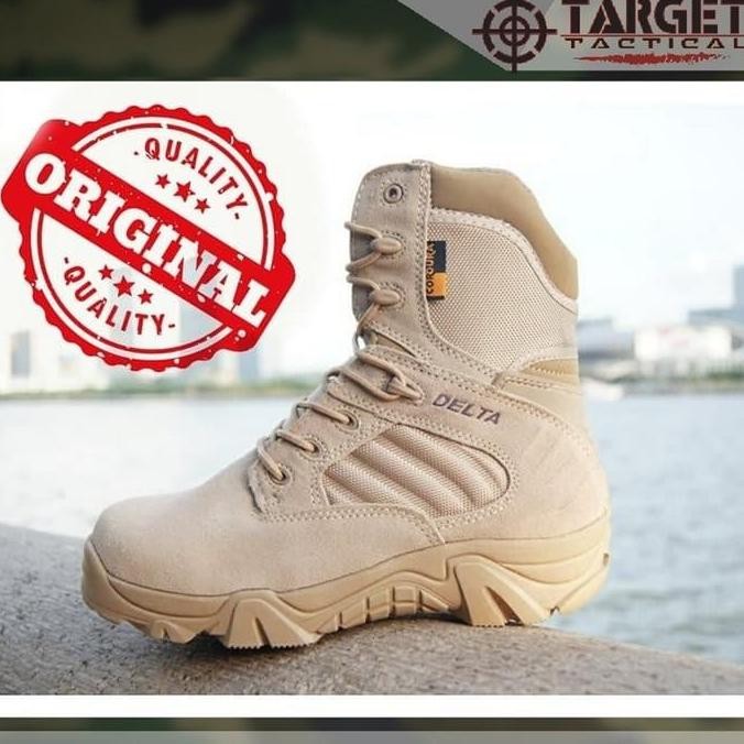 Sepatu Tactical Delta Hiking 8 Inch Import Usa Original - Krem