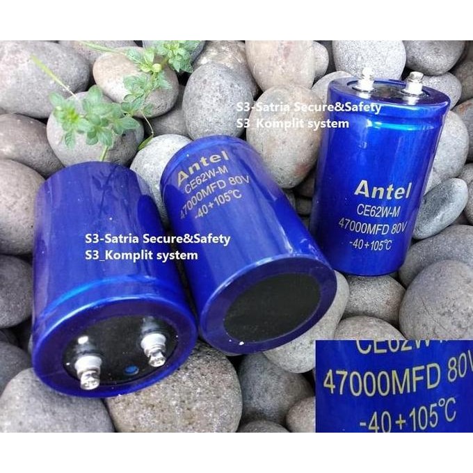 DR201>> Elco 47.000uF 80V Elko 47000Mfd 47000 MFD uf 80 V volt 47000uf 80volt