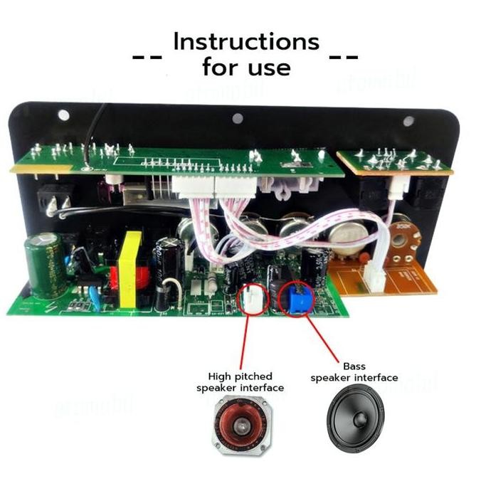 DF322>> [Model terbaru] D10 900W Amplifier board Tampilan digital Power amplifier board Untuk 8-12 I
