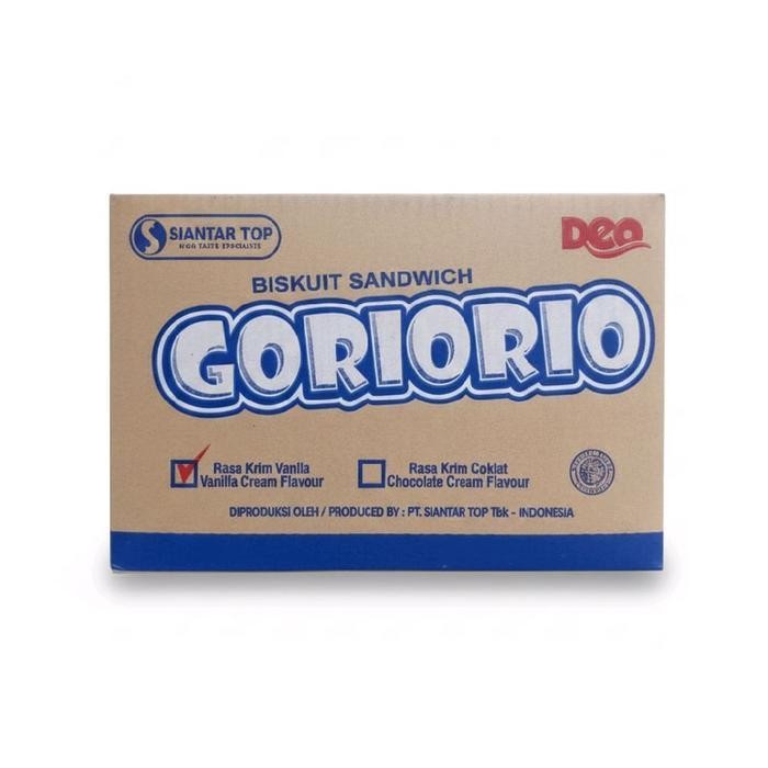 Biskuit Sandwich Goriorio 1 Dus isi 10 pak @ 20 pcs
