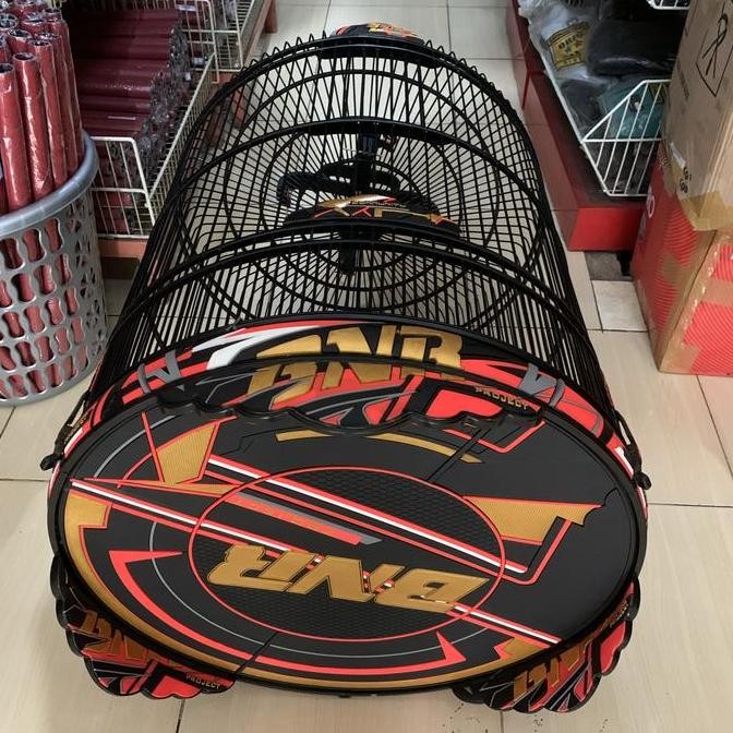 SANGKAR KANDANG MURAI BNR RACING 3D RED GOLD BARU NO 2 murah