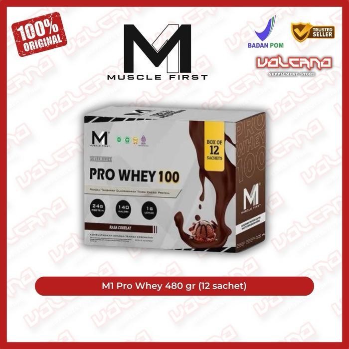 M1 Pro Whey 480 gr 12 sachet Muscle First ProWhey