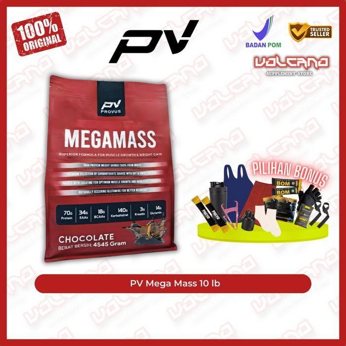 Provus Mega Mass 10 lb 4545 gr PV gain gainer Halal BPOM