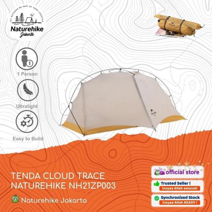 Tenda Cloud Trace Ultralight 1 Orang Camping Naturehike Nh21Zp003