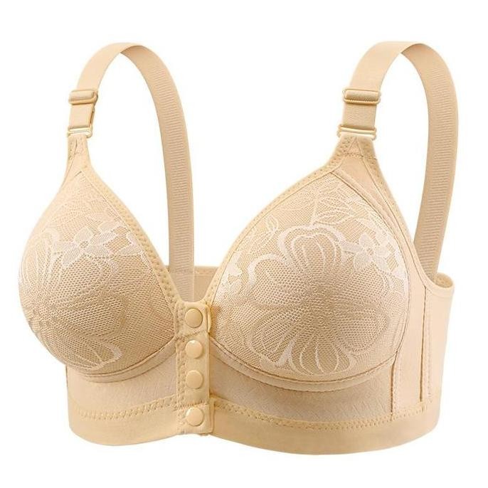 Bh Wanita Kancing Depan Bra Dewasa Ada Busa Tanpa Kawat Bra Push Up Nyaman B116 Busa Tipis Motif