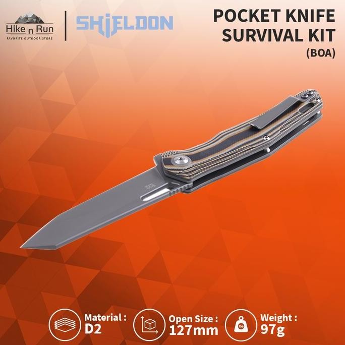 Pisau Lipat Shieldon Boa Pocket Knife 9043G