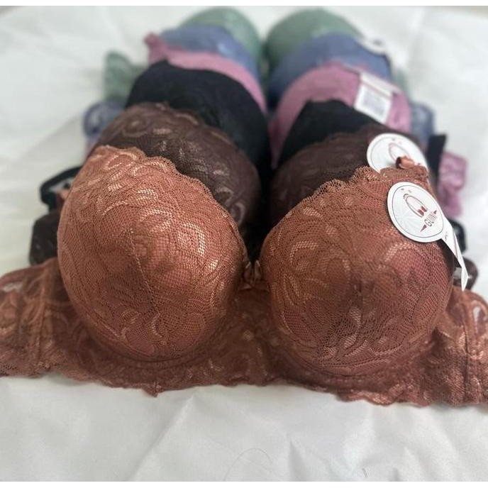 3Pcs Bh Bra Kawat Busa Tebal  Tali Lepas Size 38 40 42 44 Paket Hemat
