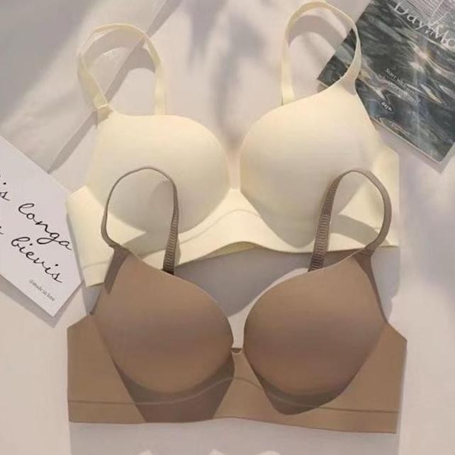 Push Up Bh Wanita Busa Tebal Tanpa Kawat Lembut Bra Seamless Import Premium 9056