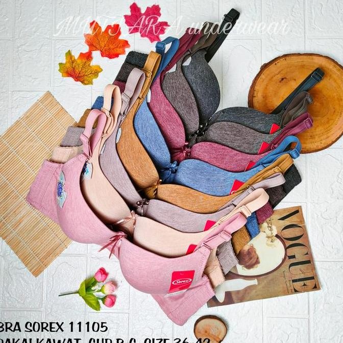 Bra Kawat Cup C Sorex 11105 /Bra Katun Kawat Sorex Cup Full Size 36-42 Kait 3 / Bra Katun Cup Full