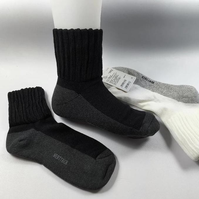 DF123 - Kaos Kaki HEATTECH Socks Men Pria Tanggung