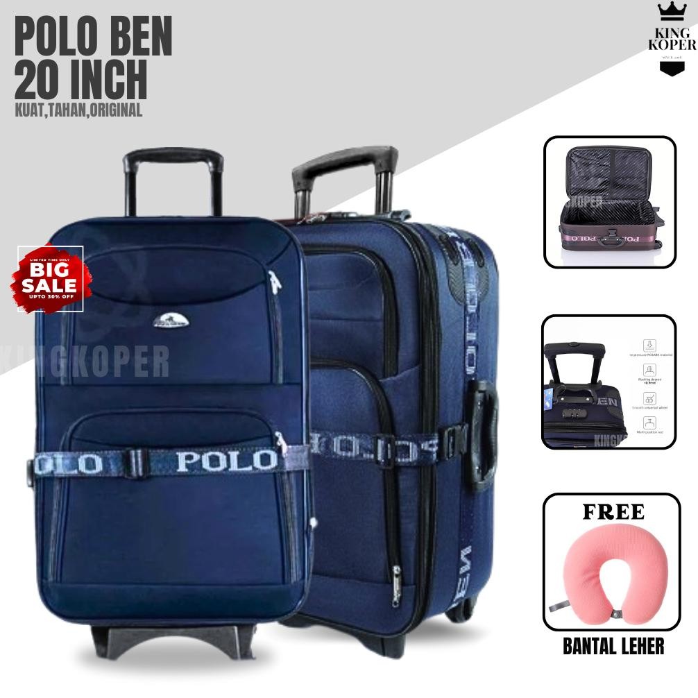 KOPER POLO 20 INCH POLO - KOPER KAIN - KOPER BAGASI - KOPER MURAH - KOPER BAHAN - TAS KOPER