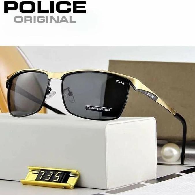 DE176 >> kacamata Police polarized original Kacamata P"7868" Anti silau kacamata gaya