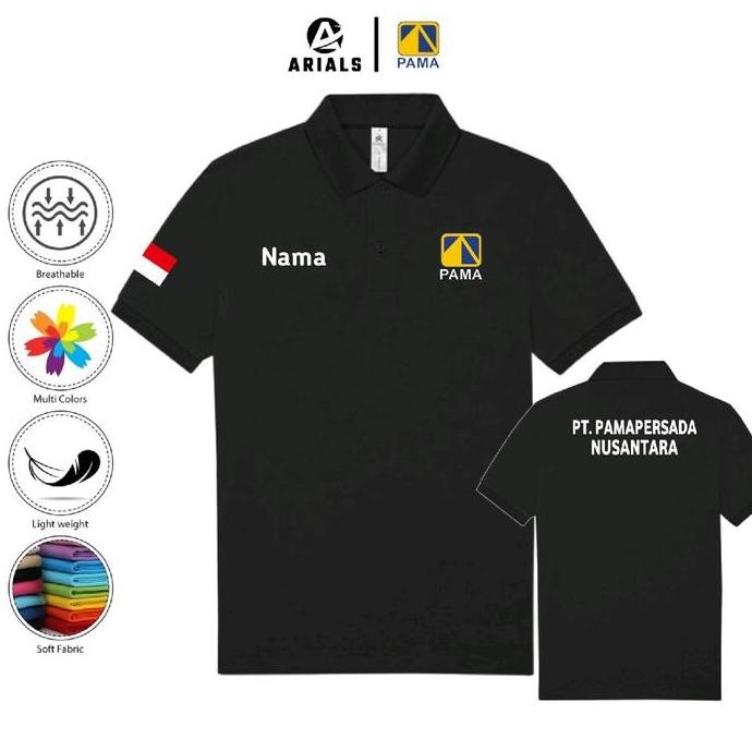 DF379>> Arials Polo shirt Baju Kaos Kerah PT. PAMA PERSADA NUSANTARA