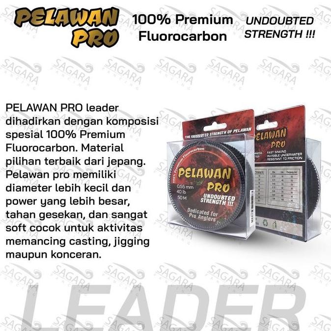 Leader Pelawan PRO Premium Leader Fluorocarbon