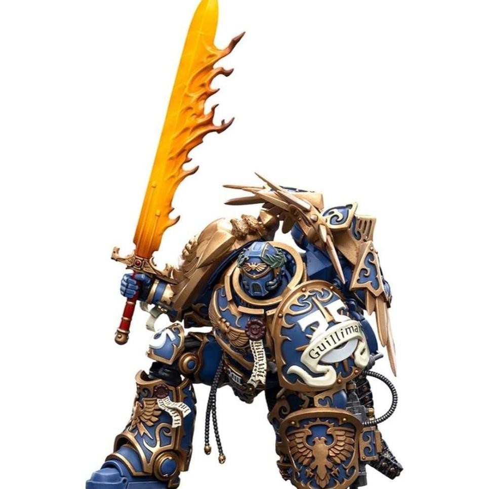 BestSeller ORIGINAL JOYTOY WARHAMMER 40K 1/18 ACTIONFIGUREN, ULTRAMARINES PRIMARCH ROBOUTE