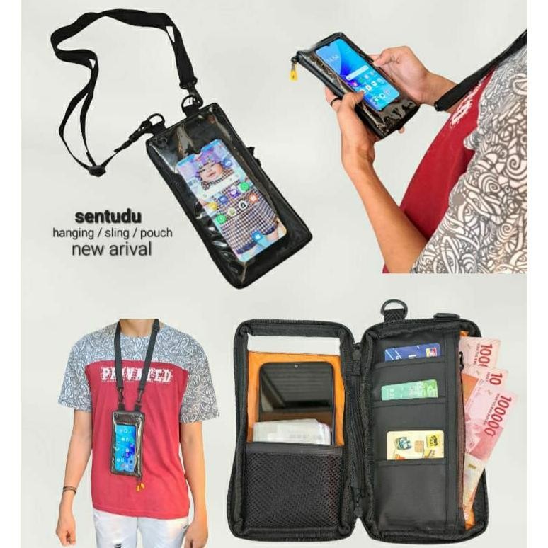 Viral Sling Phone Sako Hanging Wallet / Tas Dompet Hp Gantung Di Leher Tas Selempang Hp Pouch Tas Hp