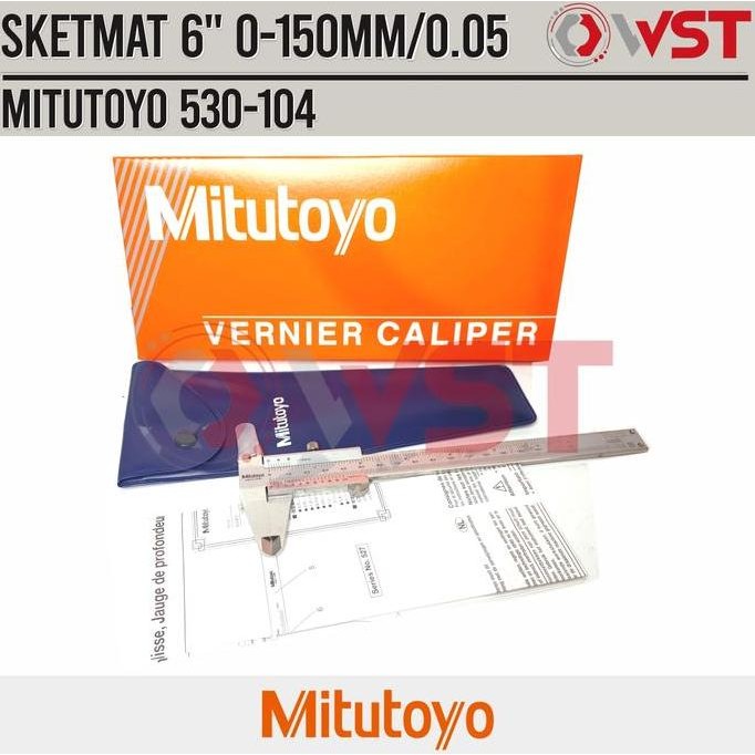 Mitutoyo Sketmat / Jangka Sorong 6" (530-104)