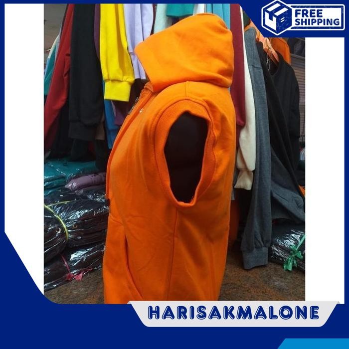 TERMURAH JAKET HOODIE ROMPI RESLETING SLETING ZIPPER ZIPER DISTRO OREN ORANGE LEKBONG SINGLET OLAHRA