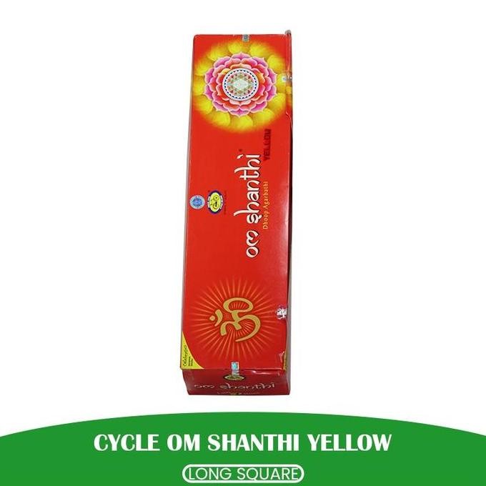 Dupa India (Aromaterapi) Long Square - Om Shanti Yellow