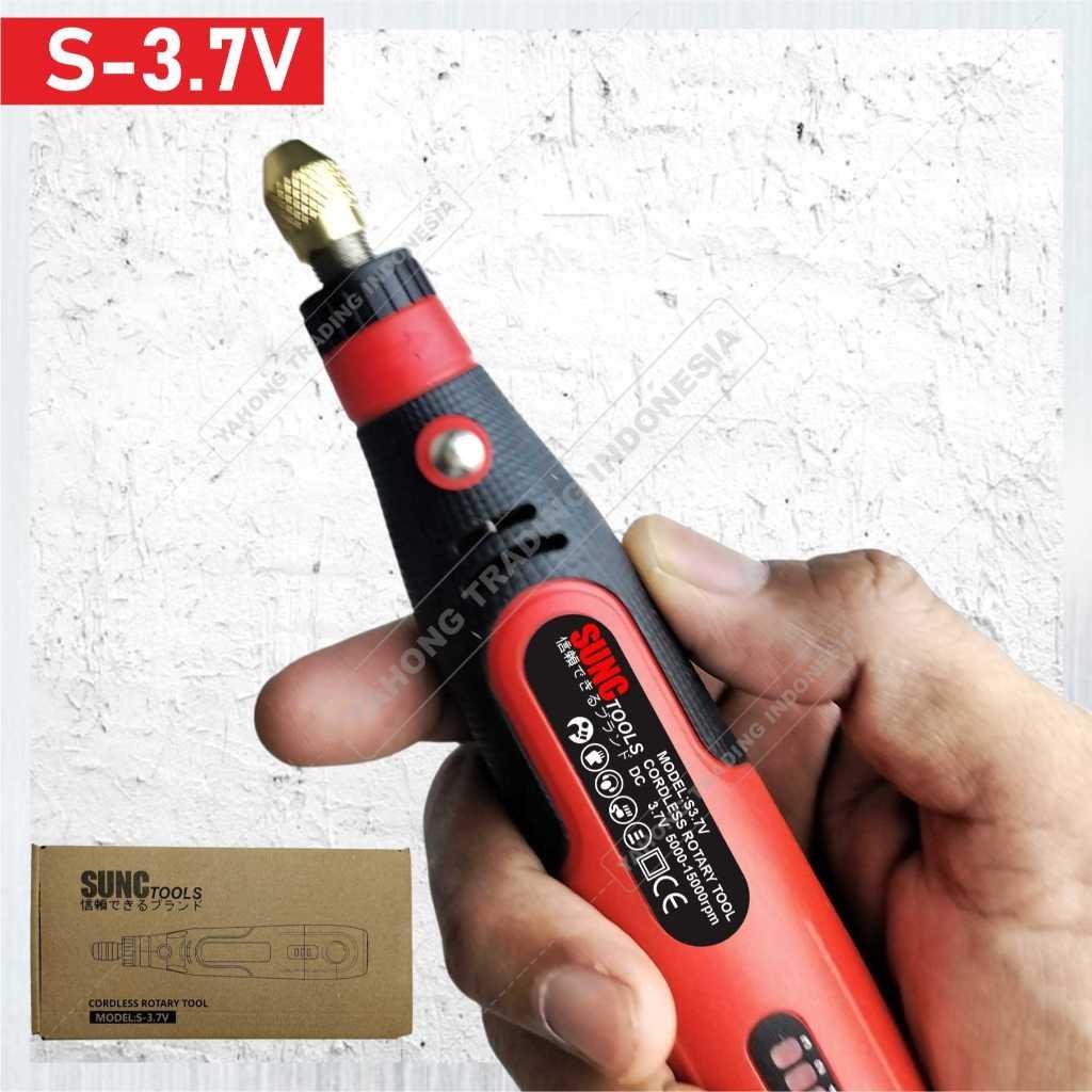 Bor Mini Drill Grinder Mini Grinda Bor Baterai Penghalus Alat Ukir Listrik SUNC TOOLS **