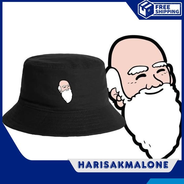 OBRAL DISKON TOPI BUCKET HAT CAP DISTRO KARTUN CAP ORANG TUA OT AMER GOLD ANGGUR MERAH POLOS CUSTOM 