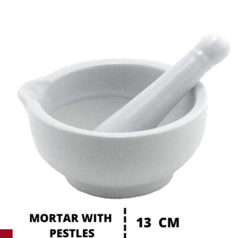 Mortar Stamper Lumpang Alu Alat Penumbuk 13Cm