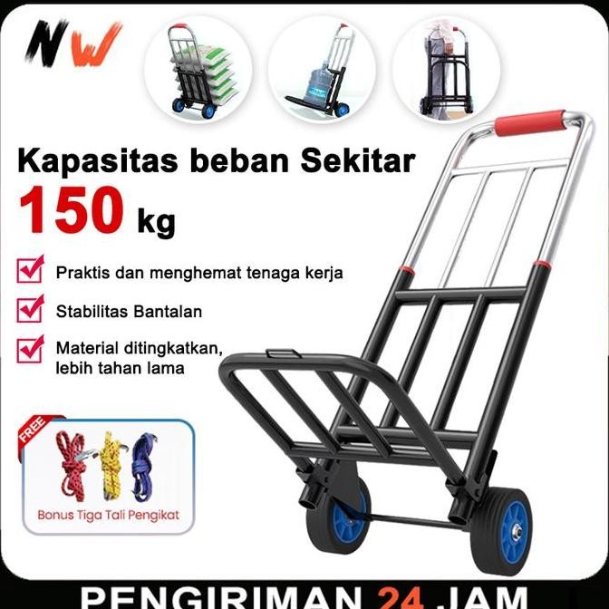 Trolley Lipat Serbaguna - Troli galon Galon Air, Tabung Gas Elpiji, dan Barang Berat - Bahan Besi Ko