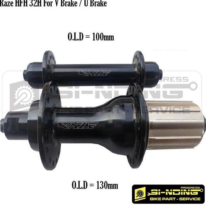 Hub Freehub Raze U Brake Bosh Sepeda Balap Roadbike No Disc Lubang Hole 32