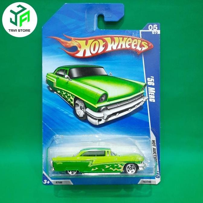 Hotwheels Merc 56 green open hood