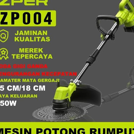 Zper Mesin Potong Rumput Pemotong Rumput Listrik Pemangkas Rumput Dengan Liion Zp003 Alat Pemotong R
