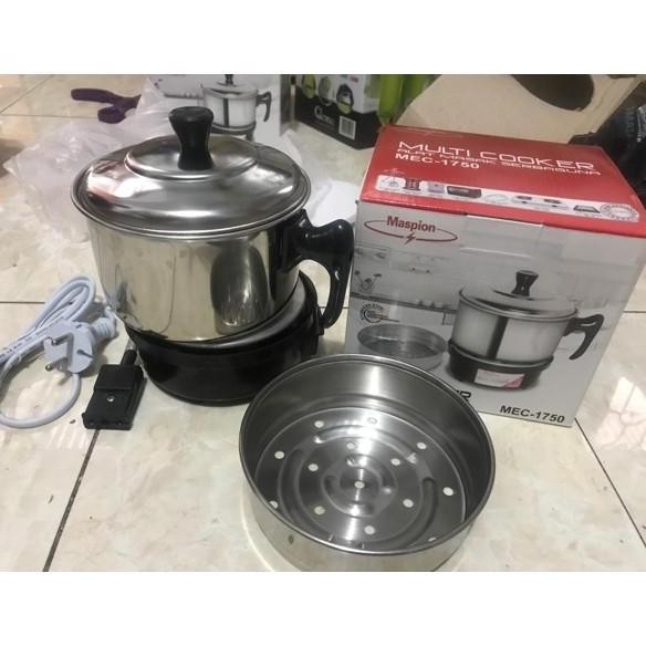Panci Listrik Maspion Mec 2750 Multi Elektrik Cooker 0.7 Liter