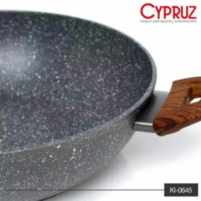 Cypruz Kuali Wajan Induksi Ceramic Induction Marbel 30Cm
