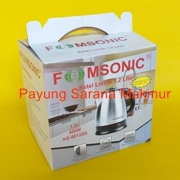 Teko Listrik Fomsonic 1,2 Liter / Kettle Listrik / Teko Hotel