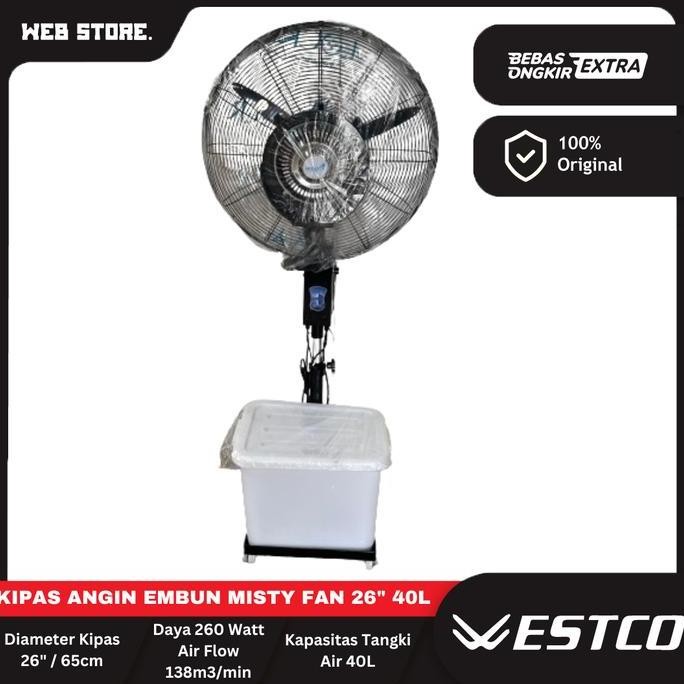 BELLYARD Kipas Angin Embun 26 Inch 40L Westco Mist Fan Embun Halus Spray Fan